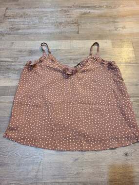 Wishlist apparel large women's polka dot tank top